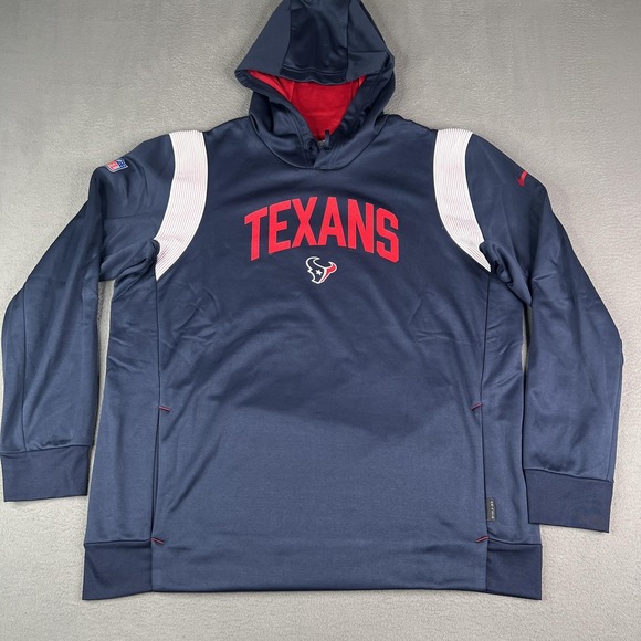Houston Texans Hoodie Mens XL NFL Football Nike Therma Fit On Field Pullover - Picture 1 of 14